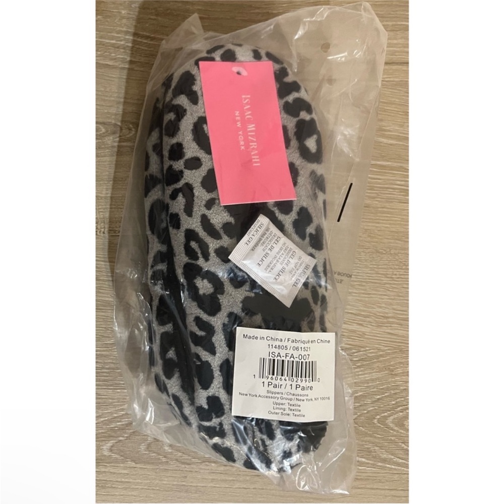 NWT Isaac Mizrahi Leopard Print Slippers - Picture 2 of 7